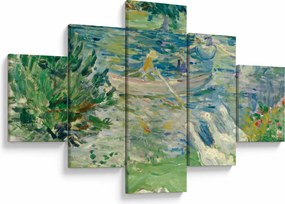 Obraz - Berthe Morisot, Girl in a Boat with Geese, reprodukcje (125x70 cm)