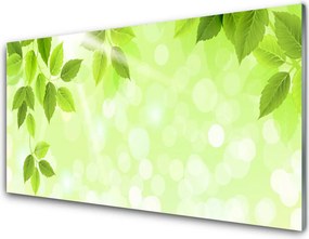 Panel Szklany Organiczny Motyw Liści