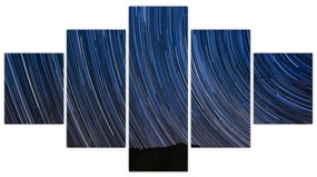 Obraz nocnych gwiazd i nieba (125x70 cm)
