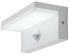 Rabalux 77116 zewnętrzna lampa ścienna LEDZaragoza, z czujnikiem, 9 W, IP54, biała