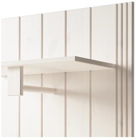 Biały zestaw do przedpokoju z litego drewna sosnowego 60x120x25 cm Anita – Støraa