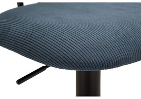 Morsko-czarny hoker z regulowaną wysokością (wysokość siedziska 61 cm) Tina – Mauro Ferretti