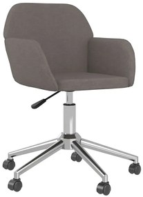 Ciemnoszary fotel obrotowy do biurka F6-F11