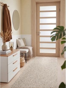 Szarokremowy chodnik odpowiedni do prania 80x240 cm Rocco Dark Cream – Elle Decoration