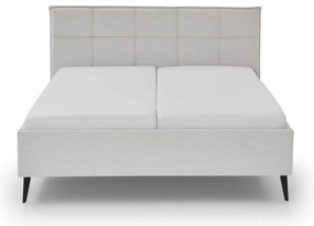 Beżowe łóżko dwuosobowe ze schowkiem ze stelażem 180x200 cm Paulo – Meise Möbel