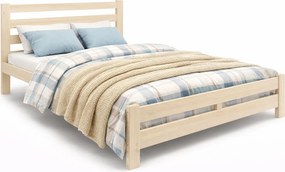 Małżeńskie łóżko w stylu skandynawskim 140x200 G9-M40