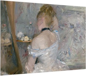 Obraz na szkle - Berthe Morisot, Woman at Her Toilette, reprodukcje (70x50 cm)