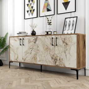 Szafka Kiev Walnut and White Marble