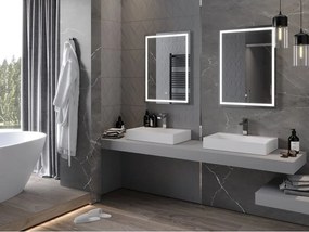 Mexen Miko lustro łazienkowe podświetlane 60 x 80 cm, LED 6000K, antypara - 9819-060-080-611-00