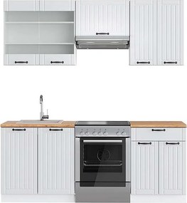 Aneks kuchenny biały dom wiejski/biały 200x60x81.6 fame-line