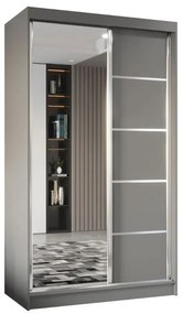 Szafa przesuwna - Marco 120 cm, szary mat