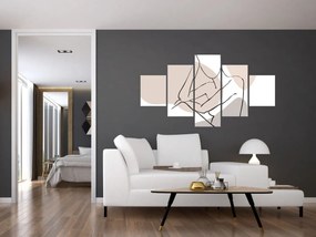 Obraz - Kobieta linia sztuki ciała N⁰1 (125x70 cm)