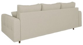 Beżowa sztruksowa sofa 210 cm Ariella – Ropez