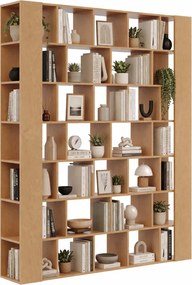 Duży regał ażurowy na książki olcha E5-D05