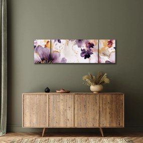 Obraz - Kwiaty akwarelowe (170x50 cm)