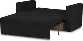 MEGA OKAZJA Sofa kanapa 2 os z funkcją spania DARIA Czarna Tkanina DOT100 Czarny