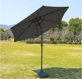 Parasol ogrodowy Julisa w kolorze szarym z regulacją kąta nachylenia