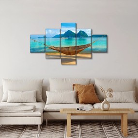 Obraz - Hamak na plaży 3 (125x70 cm)