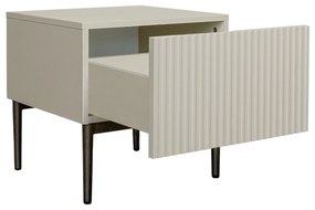 Zestaw szafek nocnych Nicole 46 cm - kaszmir / czarne nóżki