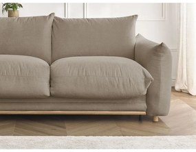 Beżowa rozkładana sofa 214 cm Ernest – Bobochic Paris