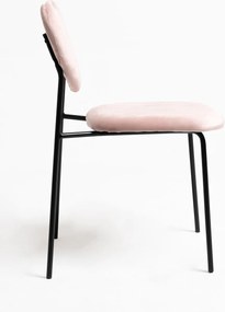 Zestaw 4 Krzese Cora Black Aksamitne