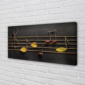 Fotoobraz na płótnie Naturalna Kompozycja Nutowa