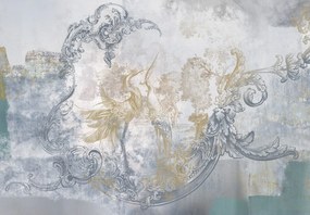 Fototapeta - Beton z ornamentami (196x136 cm)
