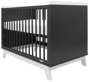 Nowe łóżeczko dziecięce Marcus, czarno-białe
