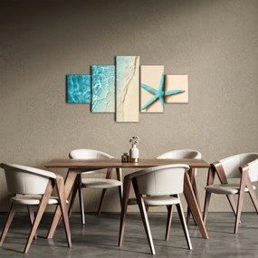 Obraz - Rozgwiazda na plaży (125x70 cm)