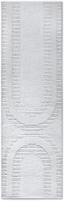 Dywan nowoczesny 3D Elle Collection Gallery Geometryczny kremowy 80 cm x 240 cm