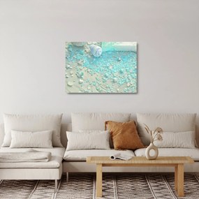 Obraz na szkle - Nadmorska atmosfera w turkusowych odcieniach (70x50 cm)