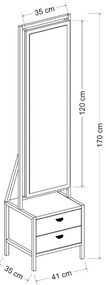 Stolik kosmetyczny Elegante White