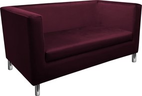 Sofa Monaco : Kolor nogi - Chrom, Kolor tkaniny - VELVET - MG02, Typ tkaniny - Velvet, Wysokość nogi - 15 cm