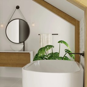 Wanna wolnostojąca owalna akrylowa biała 170 x 80 cm ELEGANT | Możliwa opcja Go Color : Wybierz swój kolor - biały