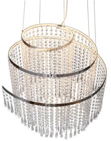 Lampa wisząca LED w kolorze srebra ø 48 cm Pomp – Trio
