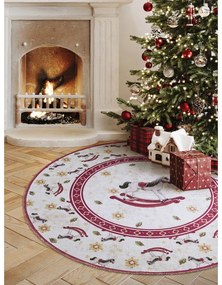 Czerwony okrągły dywan ze świątecznym motywem ø 160 cm Toy's Delight Rocking Horse – Villeroy&amp;Boch
