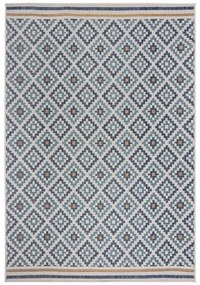 Żółto-niebieski dywan odpowiedni na zewnątrz 200x290 cm Zia Trellis – Flair Rugs