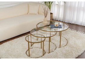 Zestaw stolików konferencyjnych Aurum Gold 80 cm, 3 szt.