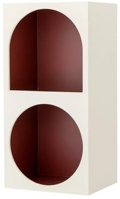 Czerwono-biały regał ścienny 30x60 cm Graphia – Bloomingville