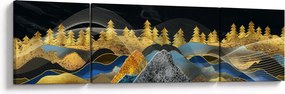 Obraz - Złote Góry (170x50 cm)