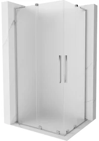 Mexen Velar L Duo kabina prysznicowa rozsuwana 90 x 80 cm, szron, chrom - 871-090-080-02-33-01