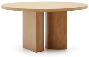 Okrągły stół w dekorze dębu ø 150 cm Nealy – Kave Home