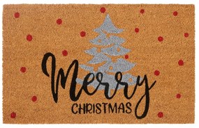 Wycieraczka z włókna kokosowego ze świątecznym motywem 40x70 cm Silver Christmas – Hanse Home