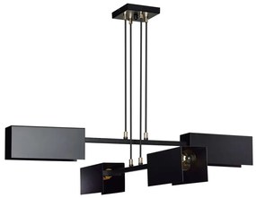 Czarna regulowana lampa wisząca w stylu loft - 3X D019 A2-B86