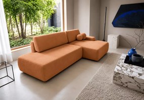 Narożnik z funkcją spania i pojemnikiem Slideo O 276 cm DL rozkładany sofa L-kształtna