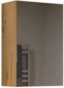Szafka nad umywalkę z lustrem dąb artisan - Erosa 3X