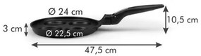 Tescoma SmartCLICK 605090 patelnia 4 wgłębienia 24 cm