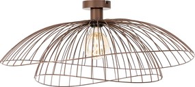 Designerska lampa sufitowa brązowa 45 cm - Pua
