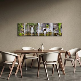Obraz - Kamienny mur, Hamburg, Niemcy (170x50 cm)