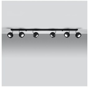Czarna lampa punktowa 10x118 cm Ollo – Nice Lamps